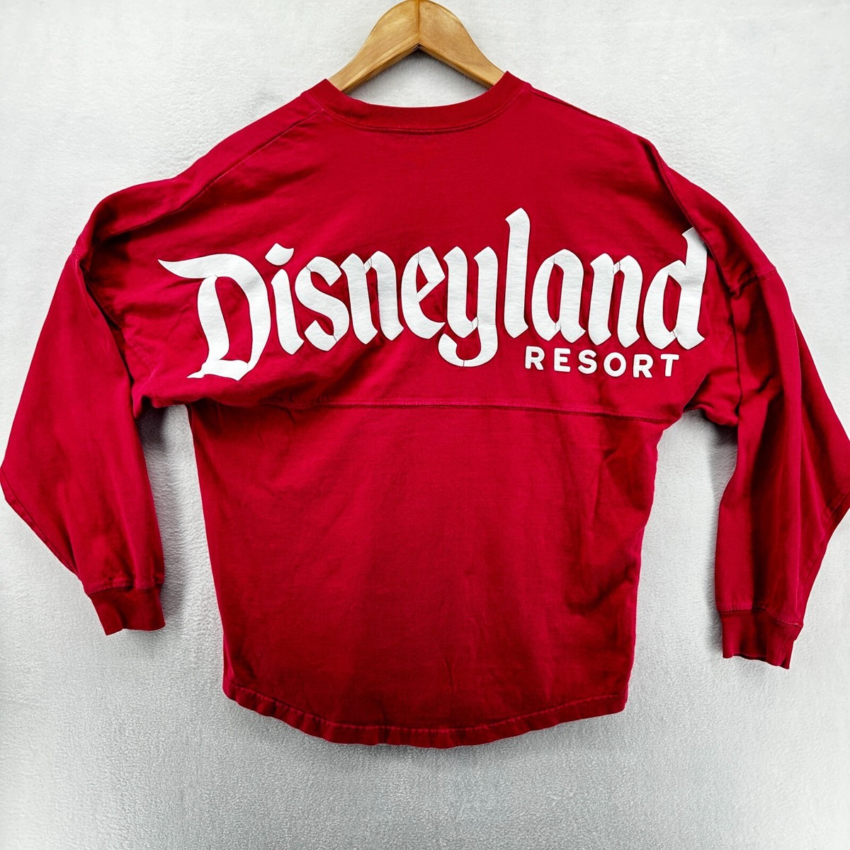 Disneyland Resort Spirit Jersey Adult Unisex XS Red Long Sleeve