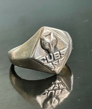 Vintage Sterling Silver Cubs Scouts Boy Scouts Ring Size 3.25