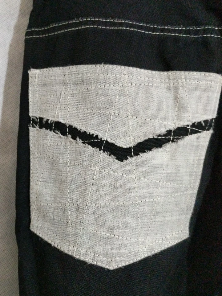 Christopher Nemeth утка холст колена нашивка укороченные брюки маленький (XS) - Изображение 4 из 4