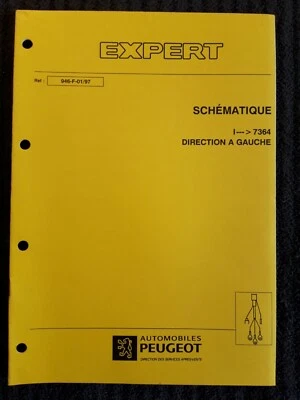 (305MA) Manuel d'atelier PEUGEOT EXPERT - Schématique I--- 7364. - Photo 1/2