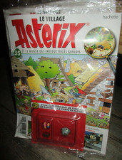 Astérix village &Hachette-Ecoliers, banc, pupitre, carte & Fascicule - No 35