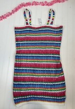 Gap Dress Women’s Medium M Stripe NWT New Sweater Dress Crochet 