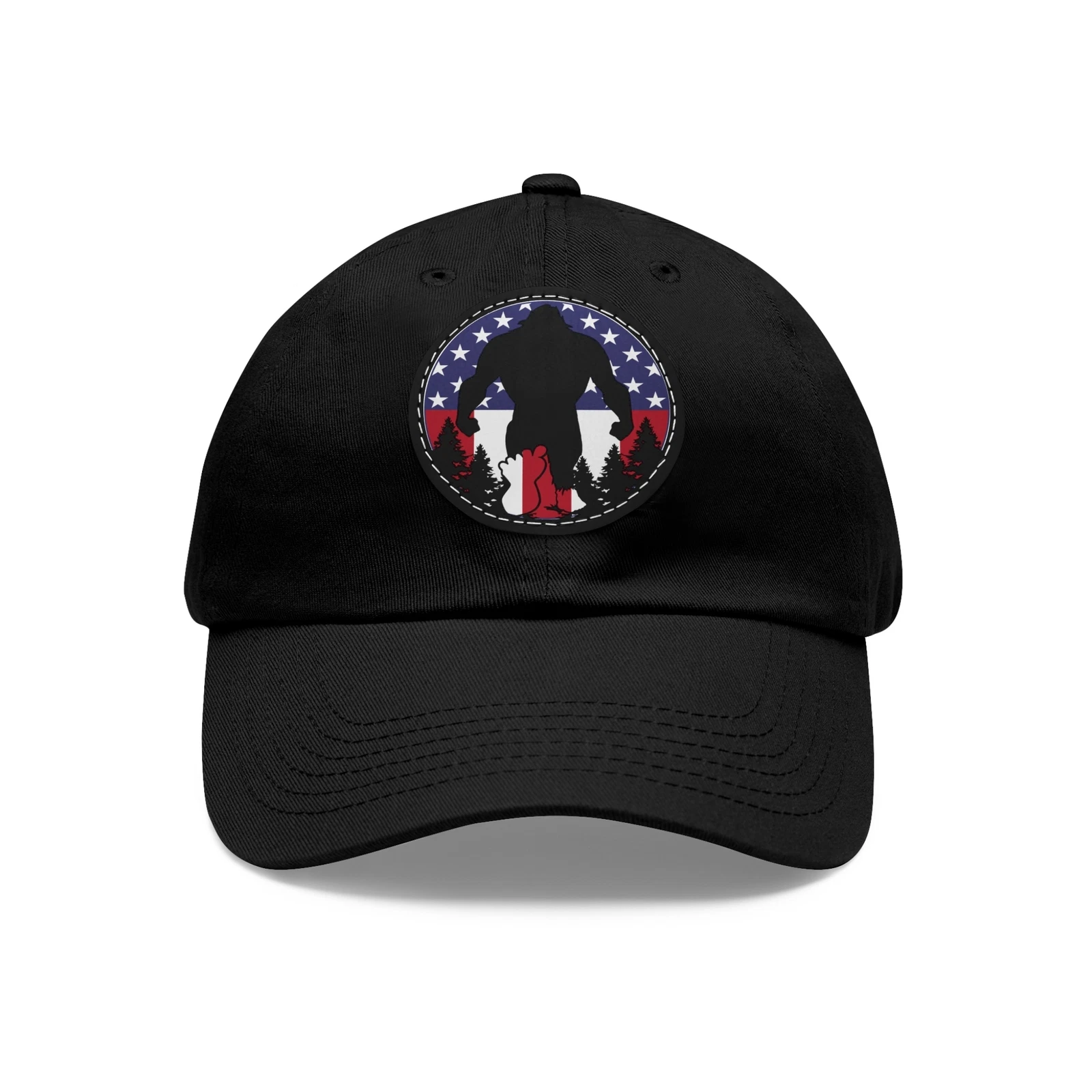 Patriotic Bigfoot Hat, Camping Hat, Sasquatch Hats, Bigfoot Gift, GIft for Men,