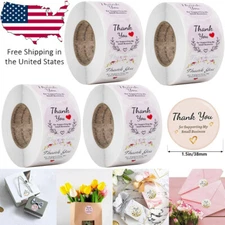1.5in Adhesive Sticker Paper Thank you For Supporting My Small Business Stickers
