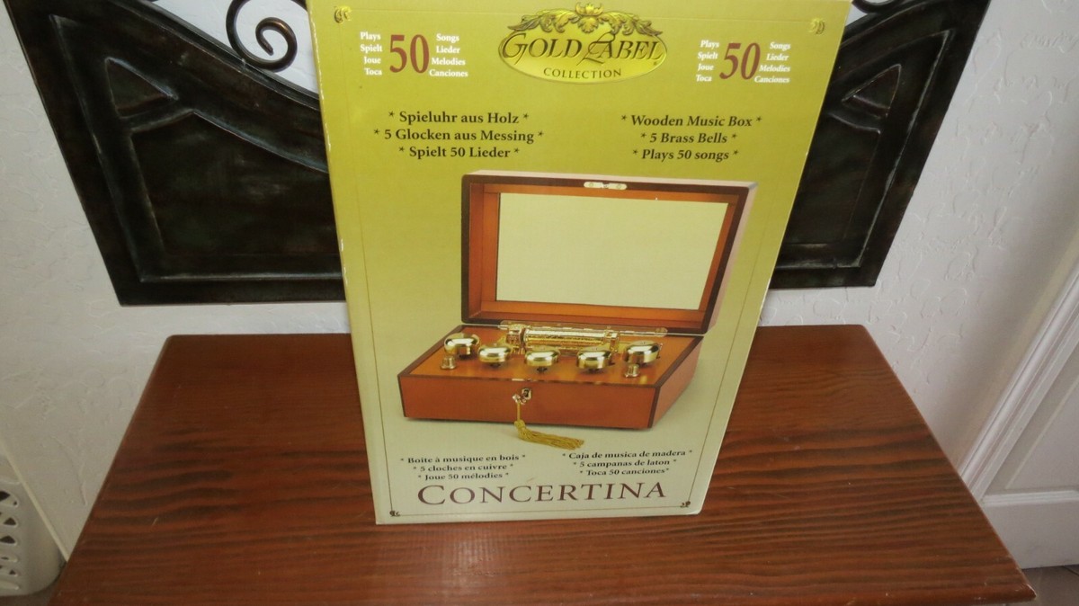 Mr Christmas Gold Label Concertina Wooden Music Box. | eBay