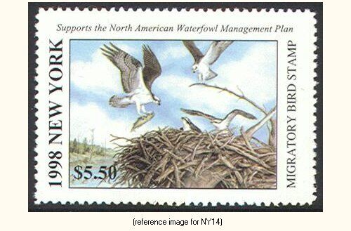 D2K New York Duck Stamp 1998 $5.50 - Picture 1 of 1