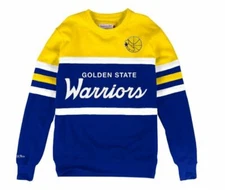 Mitchell and Ness Head Coach Crew GOLDEN STATE WARRIOR new yellow blue