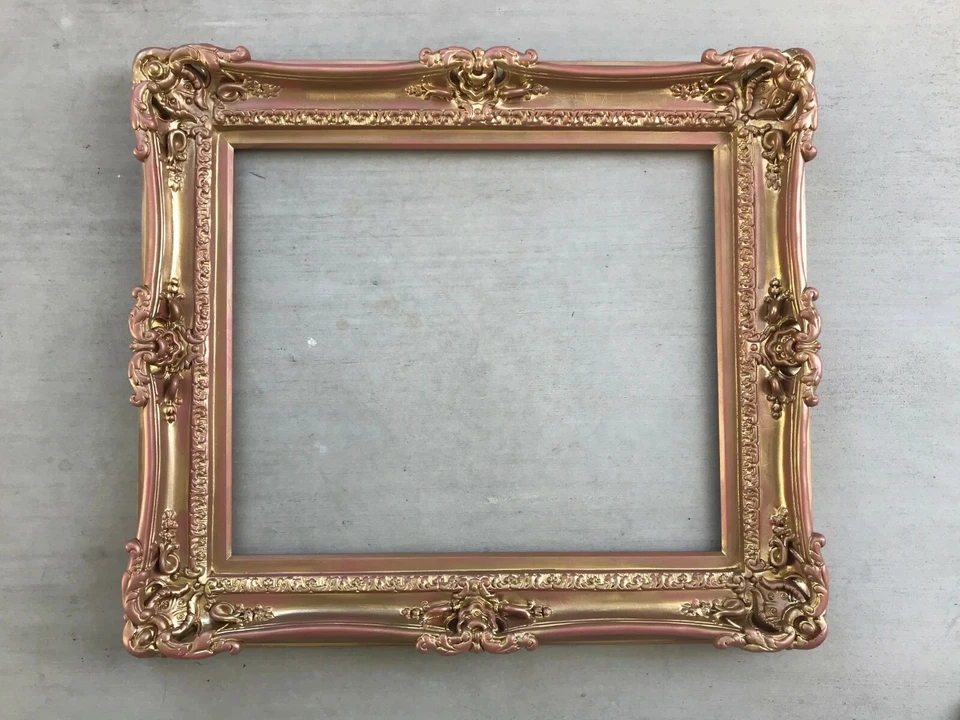 Marco de fotos oro rosa cuadros arte lienzo fotografía póster herramienta 16x20, 20x24 Foto 2 de 4