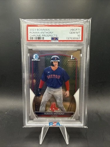 2023 Roman Anthony Bowman Baseball Card #BCP-71 Chrome Prospects Graded PSA 10