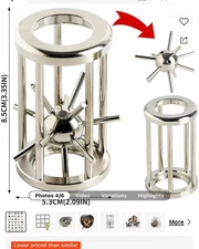 Brain Teaser Puzzles Metal Horseshoe Cast Interlocking Puzzle Game Toy