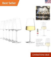 German Craftsmanship 6-Piece White Wine Glass Set – Max Aroma Enhancement