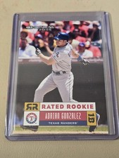 2005 ADRIAN GONZALEZ DONRUSS RATED ROOKIE CARD. TEXAS RANGERS.. rookie card picture