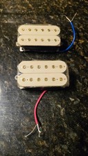 Imported Humber Pickup Set White With Gold Bobbins F Spaced