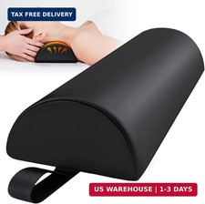 Noverlife Half Round Massage Table Bolster Pillow with Strap Handle, 17 x 6 x 4