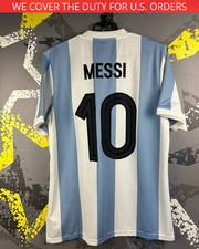 Messi Argentina Jersey 50th anniversary Football Soccer Shirt Adidas Men L ig93