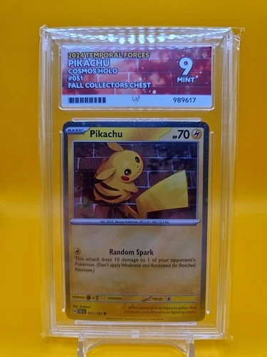 Pikachu Cosmo Holo 051/162 Ace Graded 9