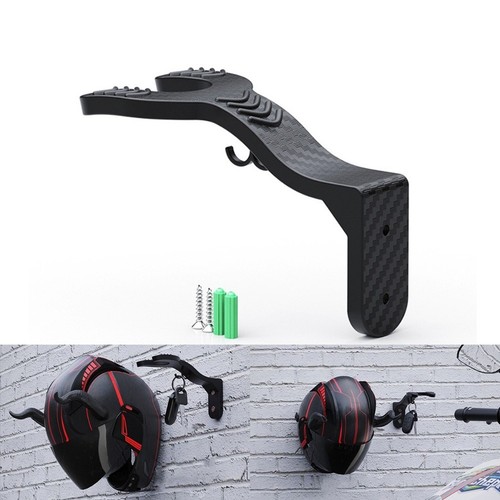 Motorcycle Helmet Hook Rack Wall Mount Holder for Electric Bike Helmets - Picture 2 of 7