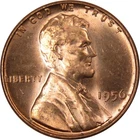 1956 Lincoln Wheat Cent BU Uncirculated Mint State Bronze Penny 1c Coin