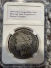 1890-O $1 Morgan Silver Dollar, Good Date, Encapsulated To Preserve History