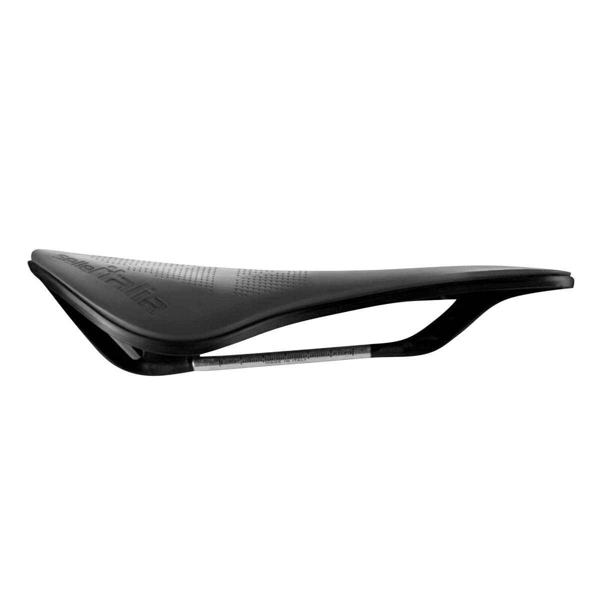 Selle de route italia modèle x noire en 245x145 avec rail aluminium