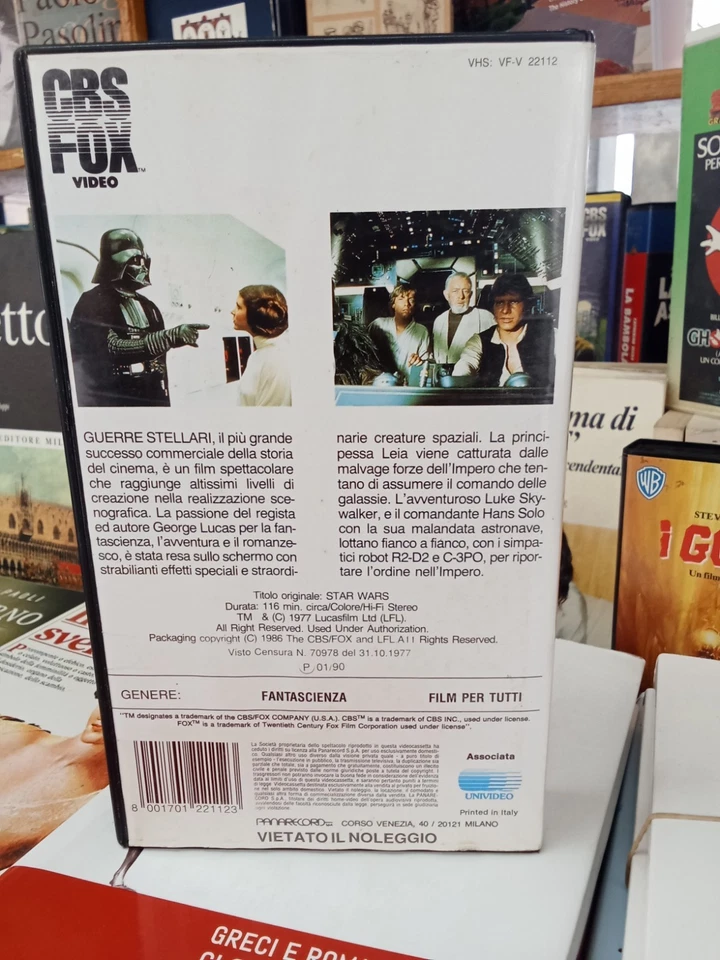 VHS Guerre Stellari di George Lucas - Immagine 3 di 3