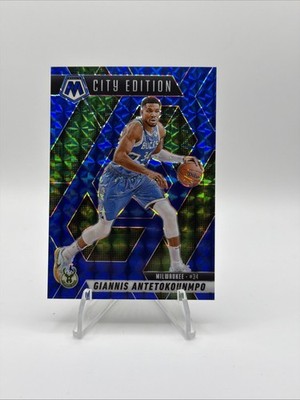 2024 Mosaic City Edition Giannis Antetokounmpo Blue Mosaic Prizm /199 #282