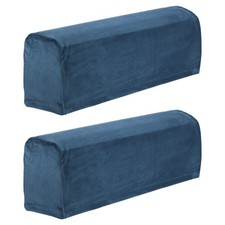 2Pcs Couch Sofa Armrest Covers for Chairs Sofas Arm Navy Blue