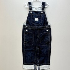 Vintage 2005 Gymboree Blue Denim Polar Bear Cotton Overalls 2T