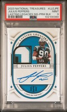 2023 National Treasures Julius Peppers Lasting Legacies Black Relic Auto #/5