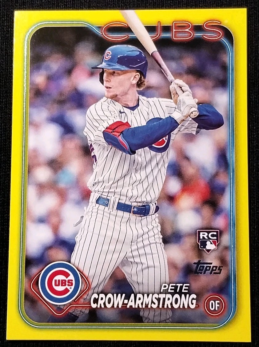 2024 Topps Series Two Pete Crow-Armstrong RC #407 Yellow Border Rookie Parallel