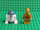 Lot of 2 LEGO Minifigures C-3PO R2-D2 Star Wars Protocol Astromech Droid PB65