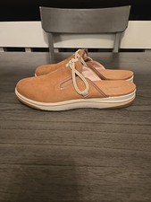 Clarks Cloudsteppers Women's Slip-On Clog-Breeze Port Tan Size 10