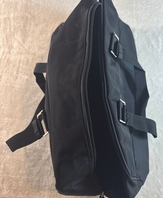 Versace Fragrances Black Duffle with Gold Tone Zipper Travel Overnight  Bag