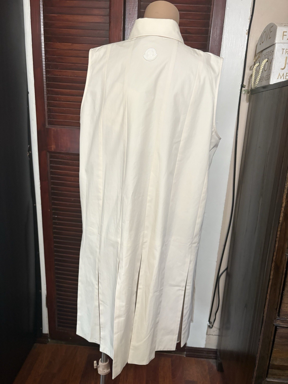 Moncler Pleated Poplin & Silk Organza Mini Shirt Dress W/ Shorts 100% Authentic thumbnail 12