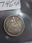 1886 P SEATED LIBERTY DIME - BEAUTIFUL NATURAL PATINA/AGE HIGH GRADE CONDITION -