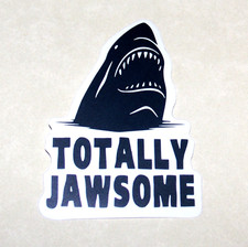JAWS Shark Cut Sticker Decal Movie Horror Film 