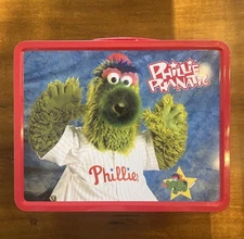 Philadelphia Phillies Phillie Phanatic Mike Lieberthal Metal Lunch Box Oreo 2000