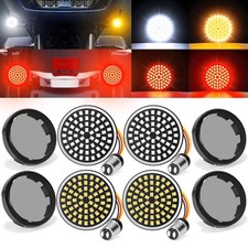 1157 Motorcycle LED Turn Signals, 2 Inch Bullet Style Front Rear LED Blinkers...