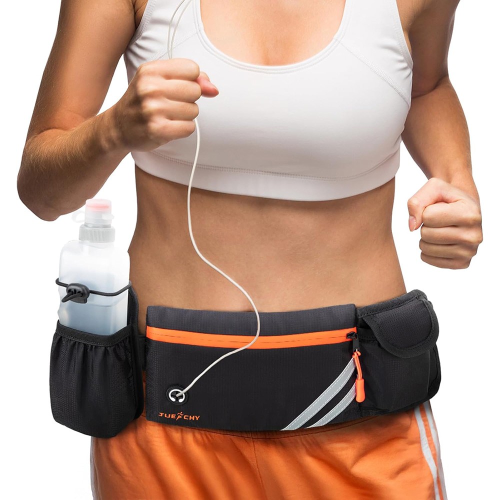 Running Hydration Belt with Water Bottle Holder,Hiking Fanny Pack for Phone