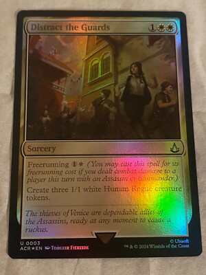mtg assassin's creed card prices MTG Assassin's Creed DISTRACT THE GUARDS #0003 U FOIL
