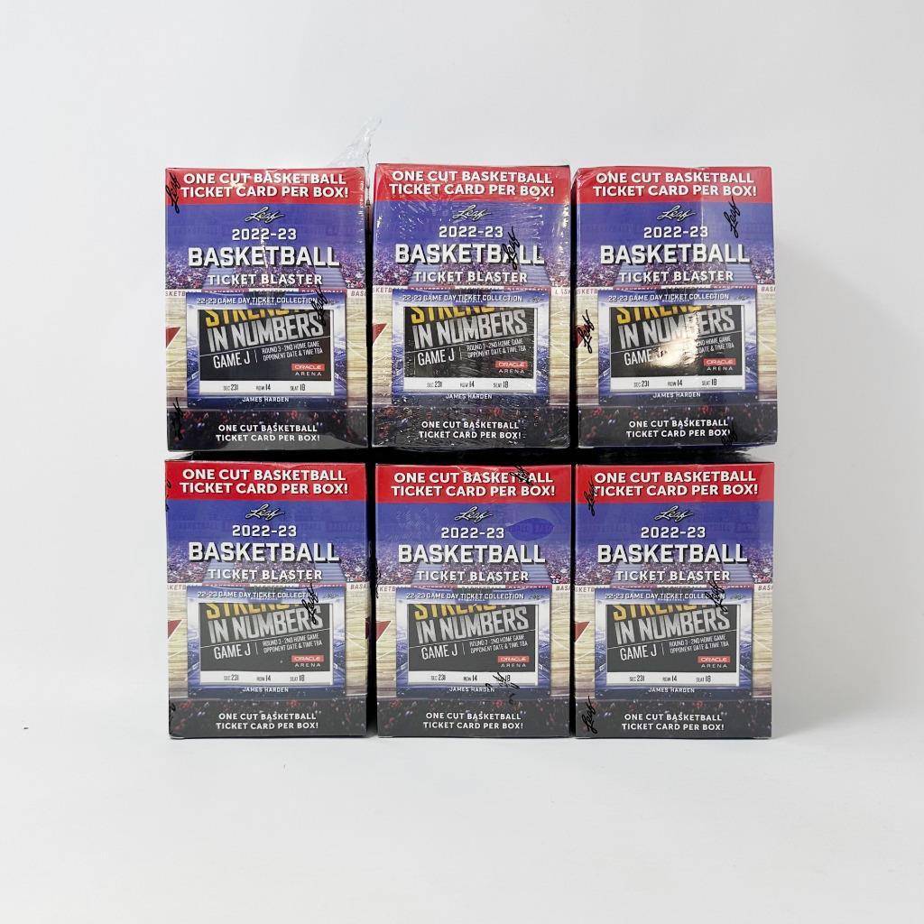 Leaf 2022-23 Basketball Ticket Card Collectible : Lot of 6 Sealed Blaster Boxes