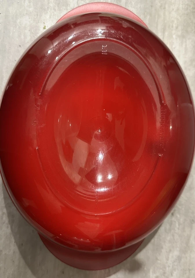 Tupperware Micro Fix , Oval, Micro-Fix 1,1l, rot , - Bild 3 von 4