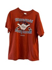 Vintage Orange Short Sleeved Men's Large T -Shirt Hawaii Hang Loose Maui-