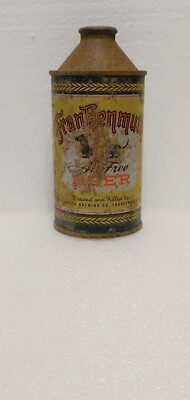 Vintage Frankenmuth Air Free Dachshund Dog IRTP Cone Top Beer Can
