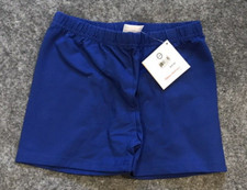 Hanna Andersson Bright Basics Tumble Shorts Blue Size 140 US 10