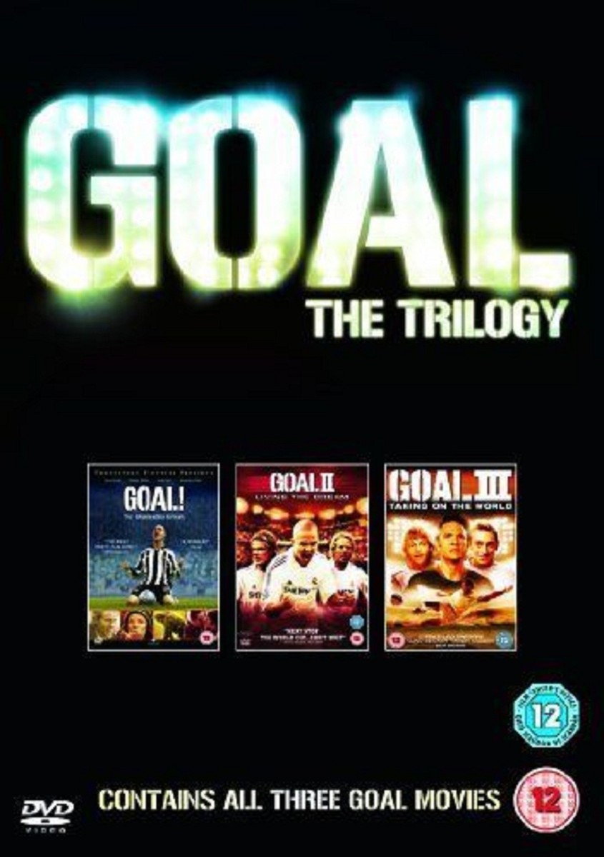 GOAL TRILOGY DVD BOX SET TRIPLE PACK PART 1 2 3 FOOTBALL MOVIE