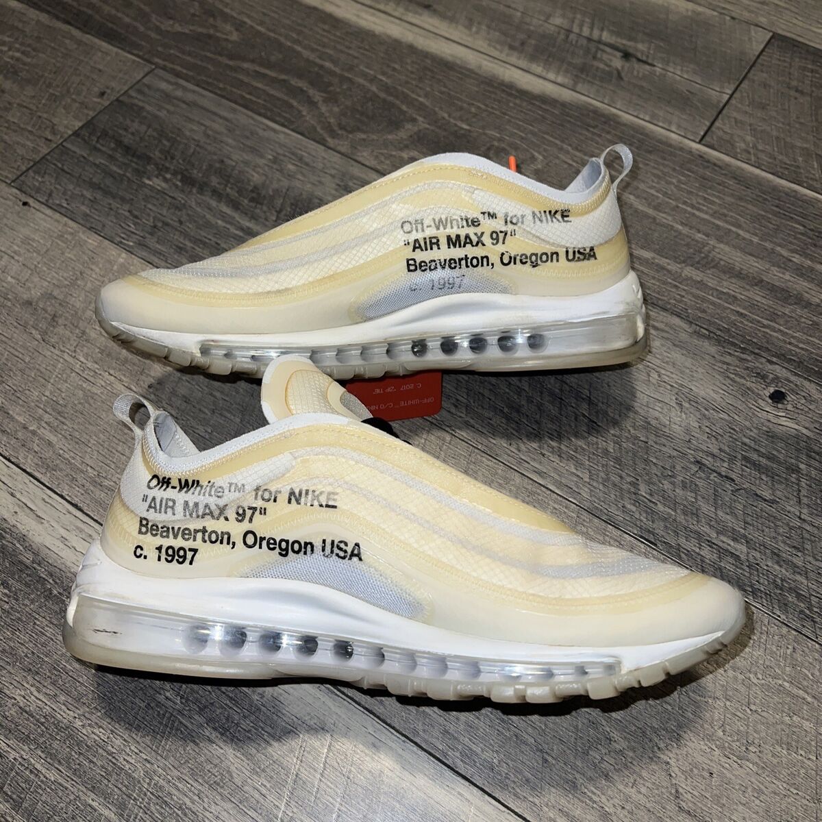 Size 9 - Nike Off-White x Air Max 97 OG The Ten W/ Box Size 9 - Nike Off-White x Air Max 97 OG The Ten W/ Box