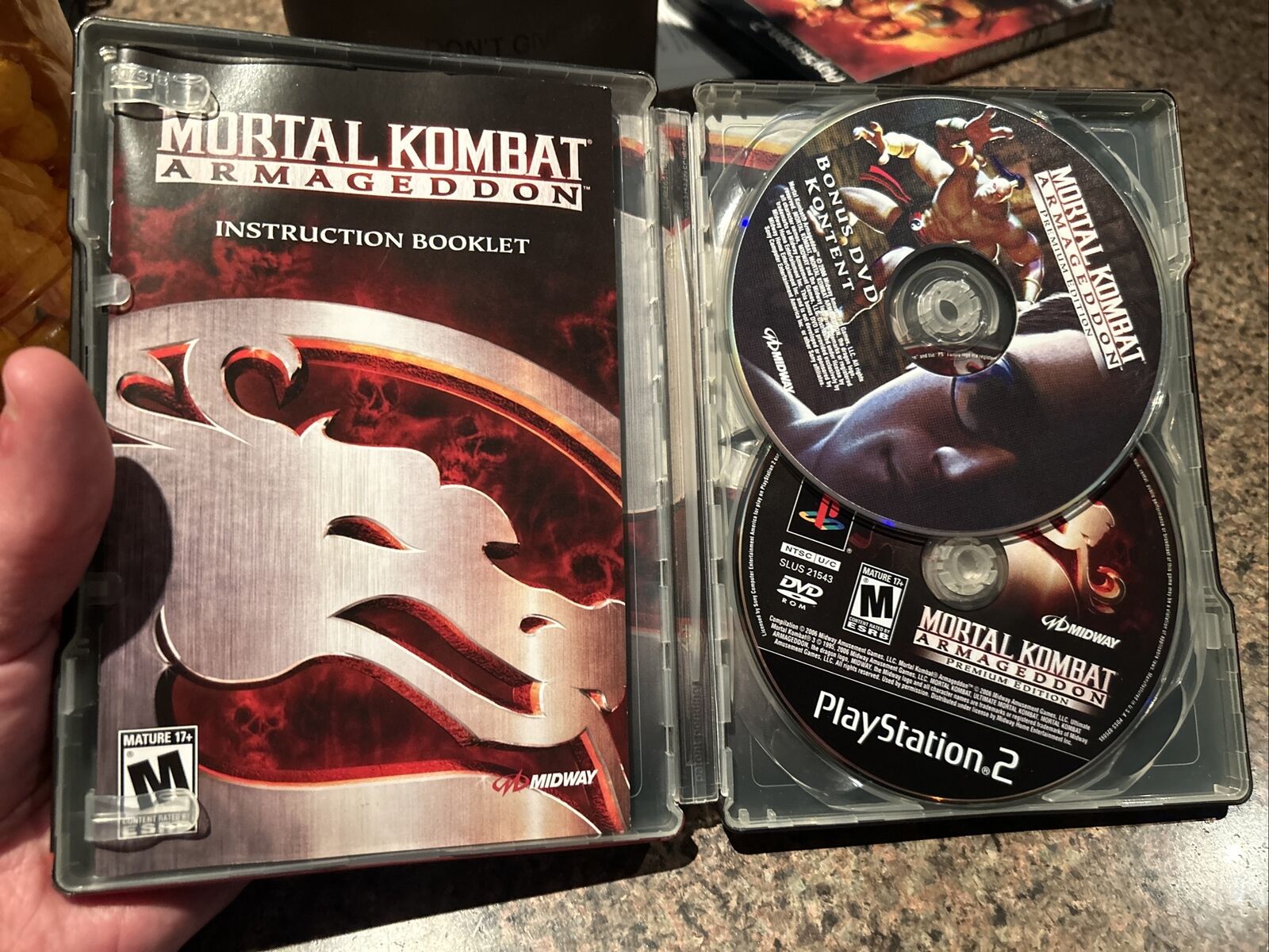 Mortal Kombat Armageddon Premium Edition PlayStation 2 Rare Steelbook *No  Game*