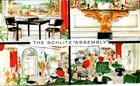 NICE VINTAGE MULTI PICTURE POSTCARD - SCHLITZ ASSEMBLY  MILWAUKEE WI — photo 1