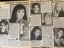 Beverly Hills 90210, Jason Priestley, Luke Perry, Two Page Vintage Clipping